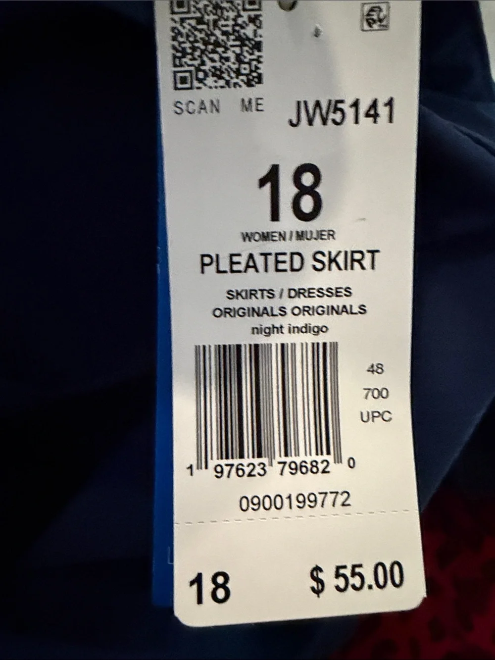 adidas Deep Navy Circle Skater Skirt